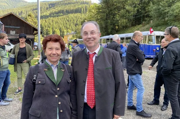 Stadtrat Willibald Mautner (Leoben) mit Ehefrau
