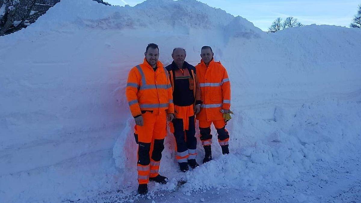 Franz Stroißnig (links) und Johann Schein (rechts) aus Wolfsberg sind im Katastropheneinsatz