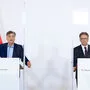 Verkündeten heute weitere Schritte zur Wiederöffnung in der Kulturbranche: Werner Kogler und Rudolf Anschober