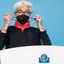 EZB-Präsidentin Christine Lagarde hatte zum Zeitpunkt der Zinssitzung gerade eine Corona-Erkrankung (Archivbild)