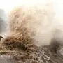 Taifun Bavi trifft auf die Küste Chinas