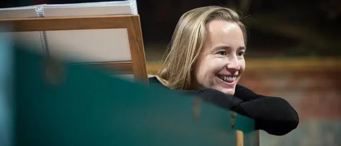 Die Cembalstin Eva Maria Pollerus