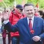 Hoch die alten Traditionen: Wiens SPÖ-Chef Michael Ludwig beim SPÖ-Aufmarsch zum 1. Mai