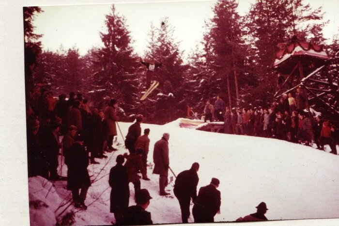 Noch ein Bild von der Skisprungschanze am Libitsch.