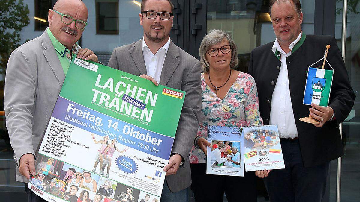 : Peter, Peter Michael und Gerda Kowal sowie Martin Treffner (von links)