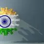 India on covid-19 virus with copy space. 3d rendering