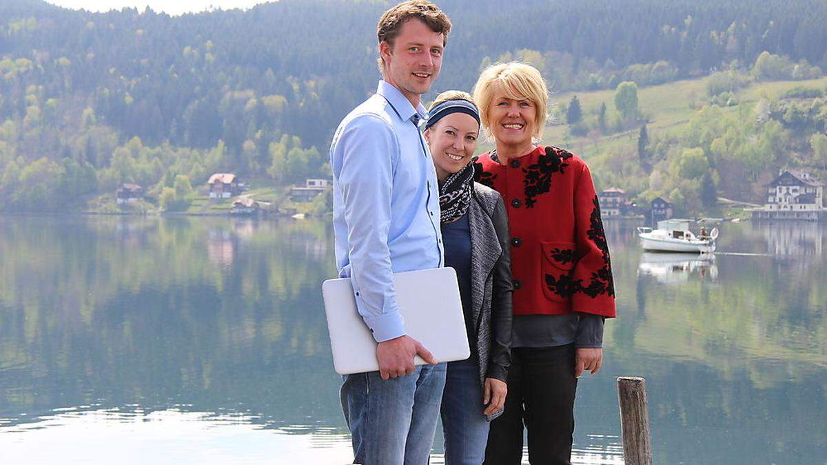 Daniel Wurster, Sandra Schuster (Qualitätsmanagement) und Maria Wilhelm