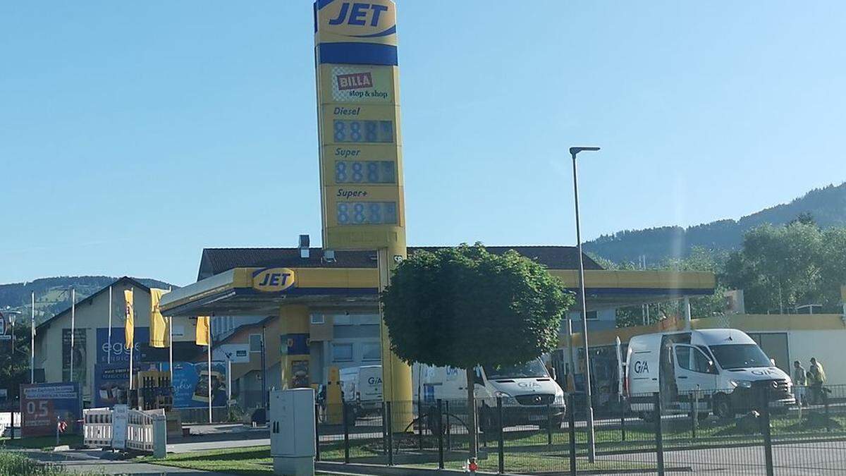 Die Jet-Tankstelle im Süden von Wolfsberg hat umbaubedingt geschlossen