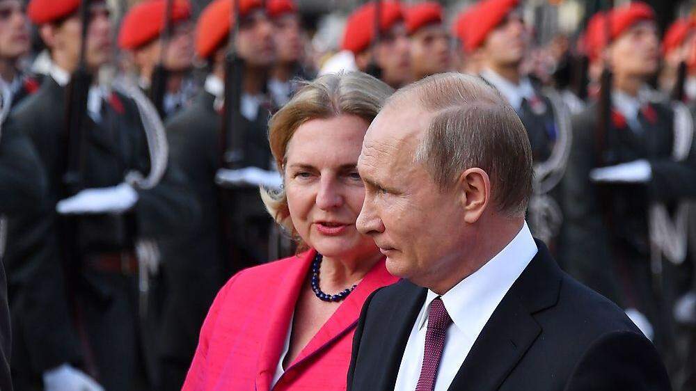 Kneissl und Putin in Wien