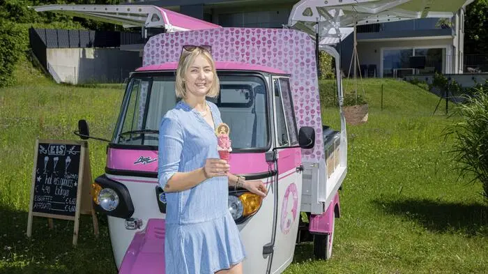 Eistruck, Lisa Wunder, Mobiler Eissalon, Eisburger, Foto Thomas Hude, Die Eislisl, Hot Eis Genuss Burger, 17.5.2024