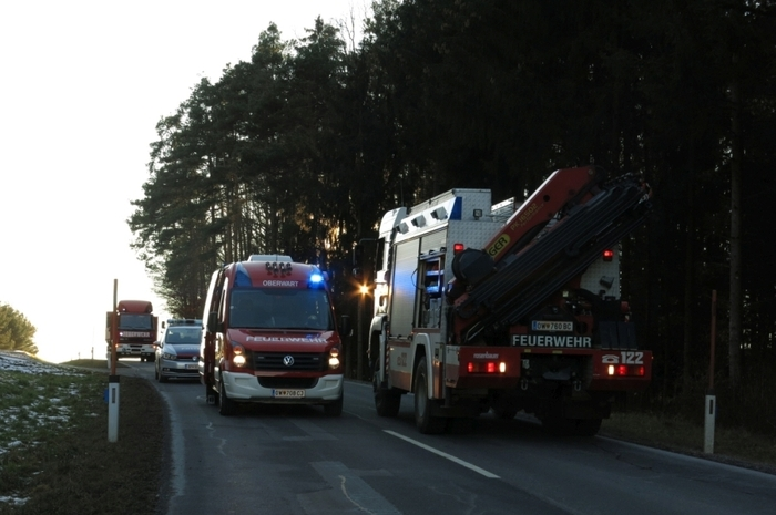 Die Feuerwehren Oberwart und St. Martin kümmerten sich um die Personen- und Fahrzeugbergung.