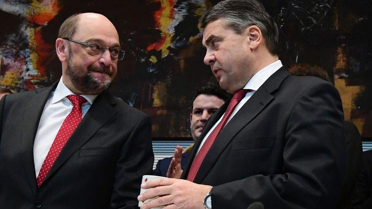 Martin Schulz mit Sigmar Gabriel