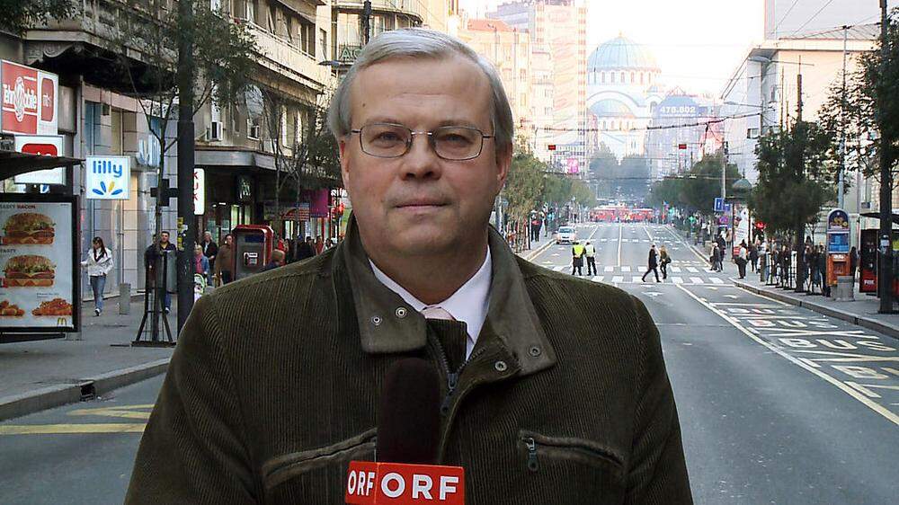 ORF-Korrespondent Christian Wehrschütz in Belgrad 