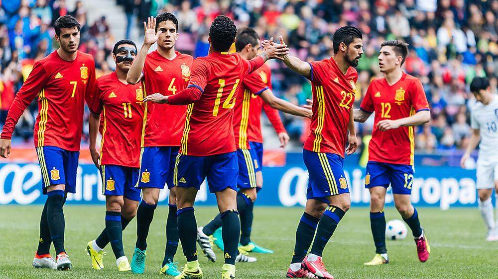 Die Spanier wollen auch heute gegen Tschechien jubeln