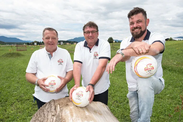 Das Soccerzone-Team: Michael Unterdorfer (Marketing und die Geschäftsführer Harald Fuchs und Johannes Planer (von links)