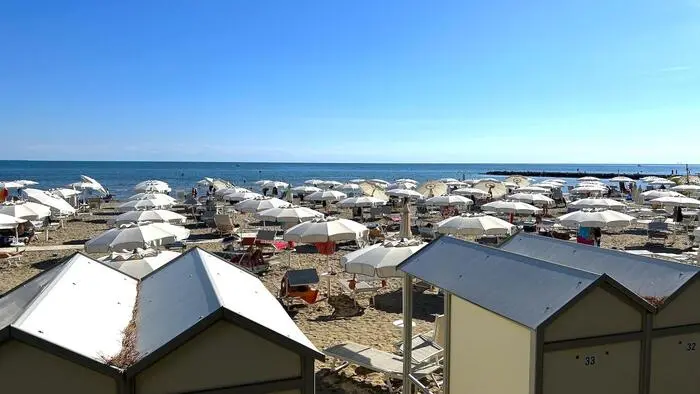 Das Meer bei Grado ist nach wie vor badebereit