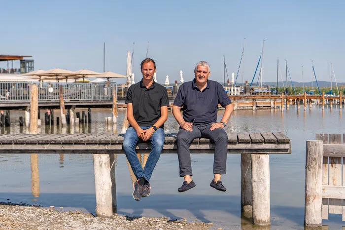 Harald Weiss (Hotelier in Rust) und Bürgermeister Georg Stagl sehen die Rettungsmaßnahmen in Millionenhöhe als dringend notwendig