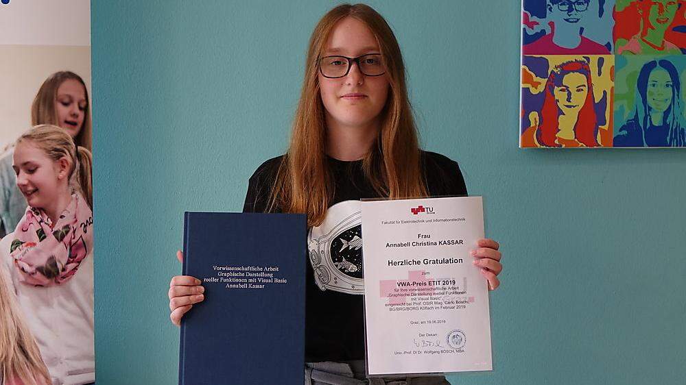 Annabell Kassar möchte ab Herbst an der TU Graz studieren