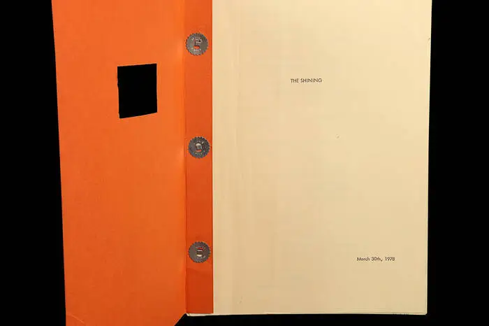 The Shining (1980): Stanley Kubricks Manuskript mit handschriftlichen Notizen.