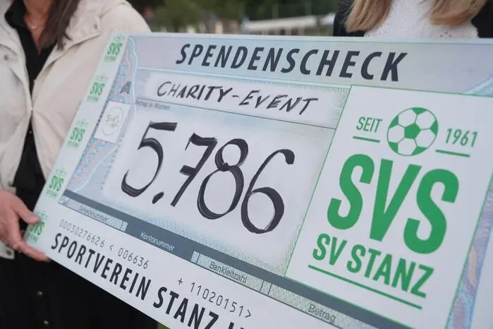 Insgesamt kam die unglaubliche Spendensumme von 5.786 Euro zusammen!