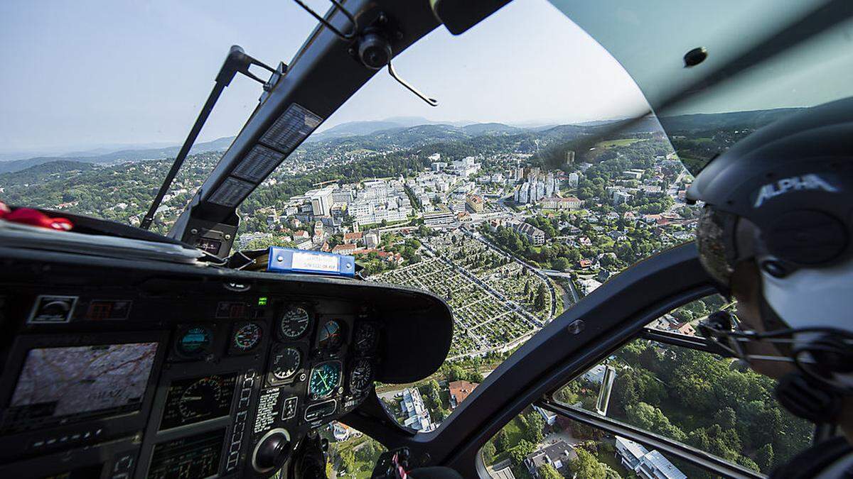 Der Schwerverletzte wurde nach Graz geflogen