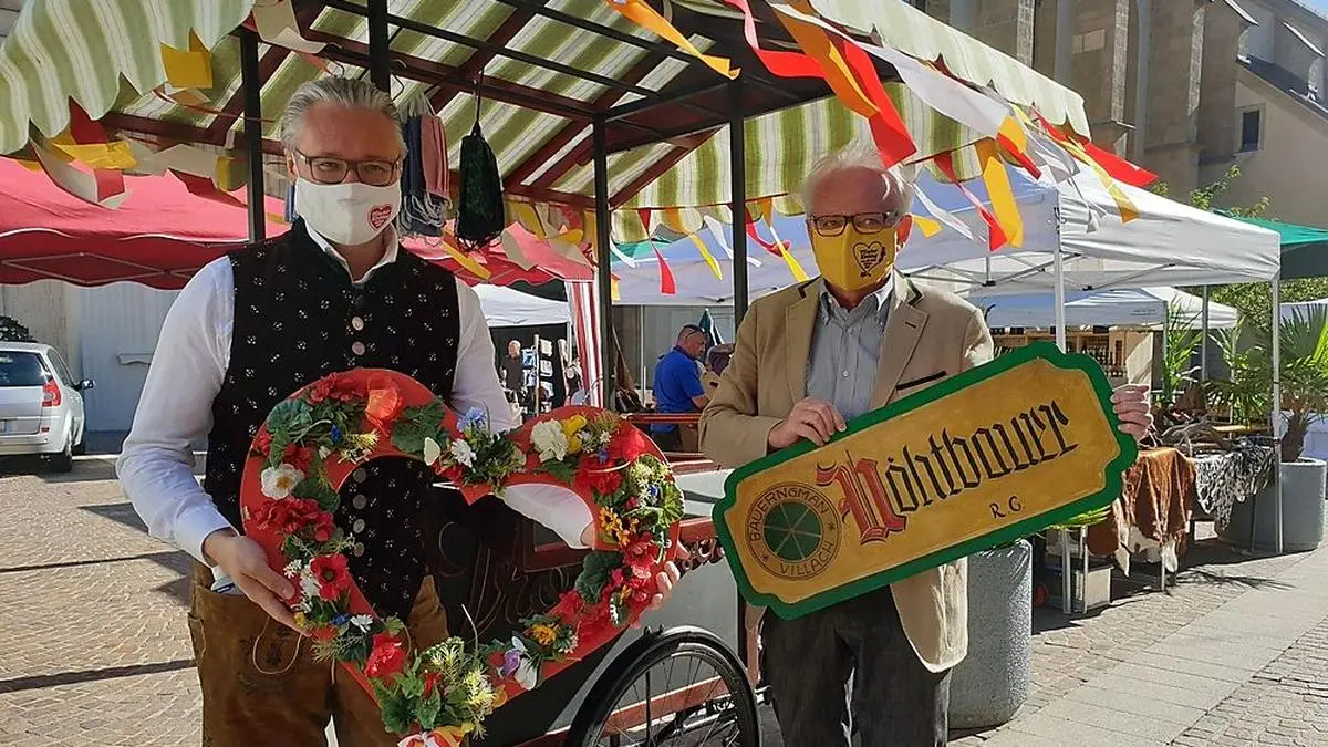 Die Bauerngman ist mit Mundschutzmasken ausgestattet