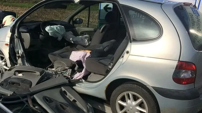 Das Unfallfahrzeug