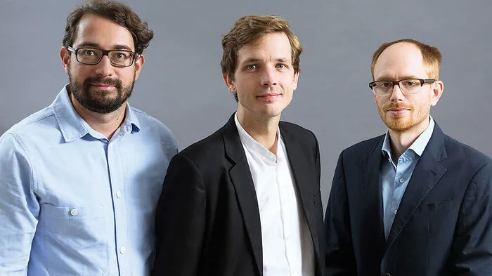 "Datum"-Trio: Martin Mühl (Monopol Medien), Chefredakteur Stefan Apfl und Alexander Zach
