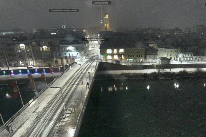 Villach war bereits in den frühen Morgenstunden "angezuckert".