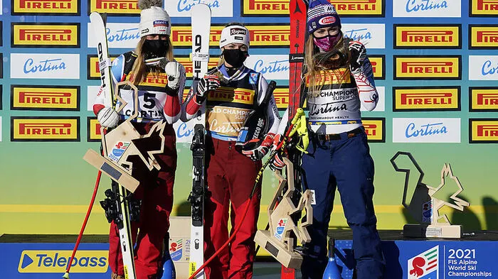  Lara Gut Behrami (SUI) Corinne Suter (SUI) Mikaela Shiffrin (USA)  Hier kommen Sie zum Rennbericht!