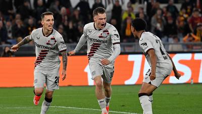 Jubel in der Ewigen Stadt: Leverkusen siegte bei der AS Roma 