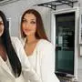 Eine Bildmontage von zwei Frauen in weißer Kleidung, im Hintergrund sieht man den Eingang vom Kosmetikstudio | Von links: Geschäftsleitung Suzana Zlof und Geschäftsinhaberin Nina Bodo bieten neben klassischen Kosmetik- auch Permanent Make-up-Anwendungen, klassische und medizinische Fußpflege an