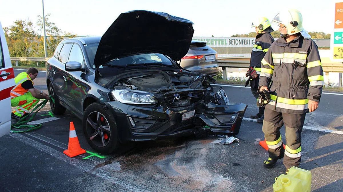 Eines der beiden Unfallautos