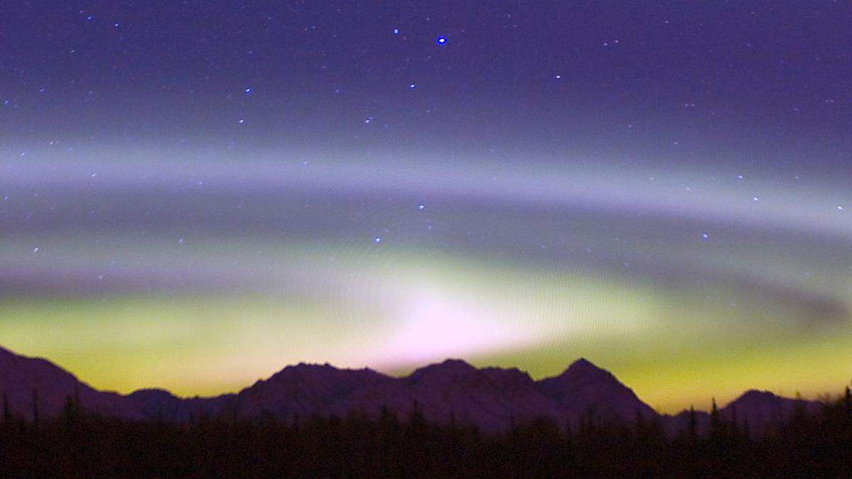 Auch über Österreich könnte man bei guter Sicht Nordlichter entdecken