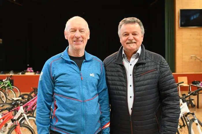 Die Organisatoren Wolfgang Forobosko vom Radclub und Stadtrat Klaus Trampitsch
