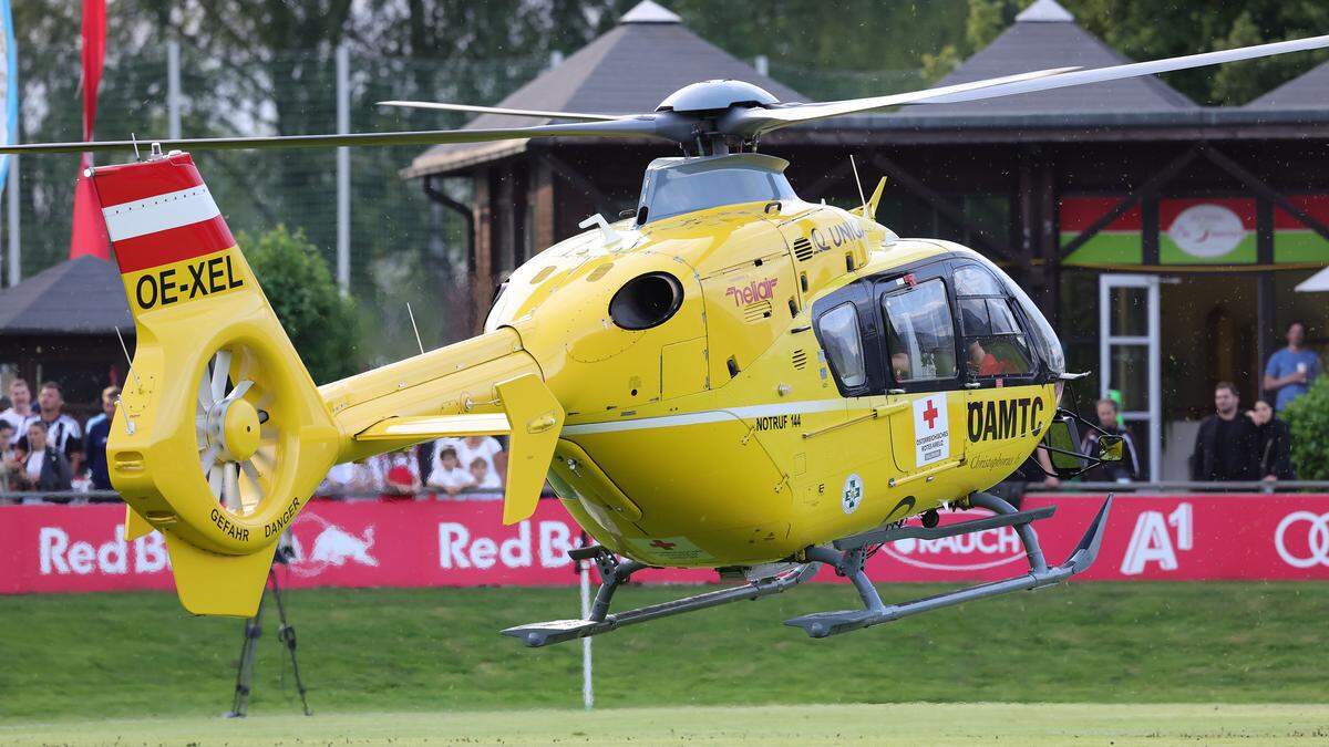 Der Hubschrauber musste anrücken