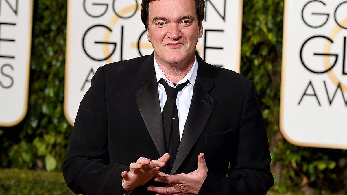 Quentin Tarantino, auf dem Foto bei den Golden Globes, nun in Berlin
