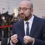 EU-Ratspräsident Charles Michel am Beginn des Westbalkan-Gipfels in Slowenien