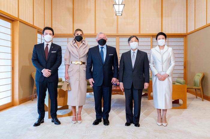 Das japanische Kaiserhaus trifft auf das jordanische Königshaus