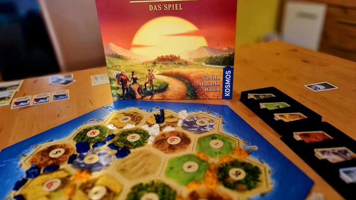Auch der Klassiker "Catan" darf nicht fehlen