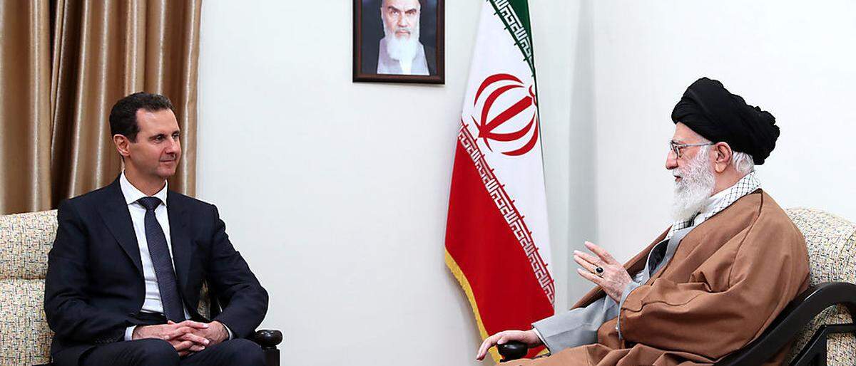 Bashar al-Assad mit Irans religiösem Führer Ayatollah Ali Khamenei