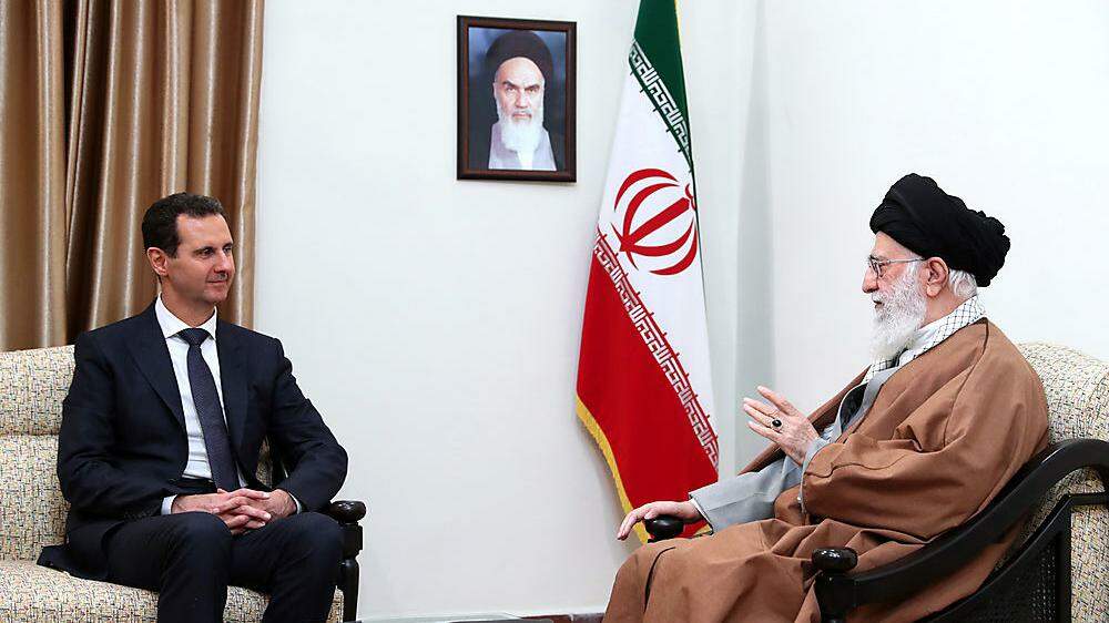 Bashar al-Assad mit Irans religiösem Führer Ayatollah Ali Khamenei