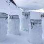 Schneeproben aus Tschuggen in der Schweiz