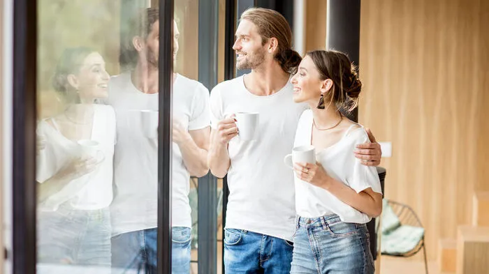 Anja und Mario blicken optimistisch in die Zukunft. Nachhaltigkeit ist für die beiden vor allem auch beim Hausbau ein Thema.
