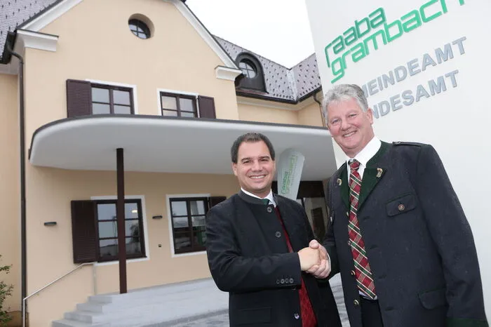 LH-Stellvertreter Michael Schickhofer zu Gast bei Bürgermeister Karl Mayrhold.