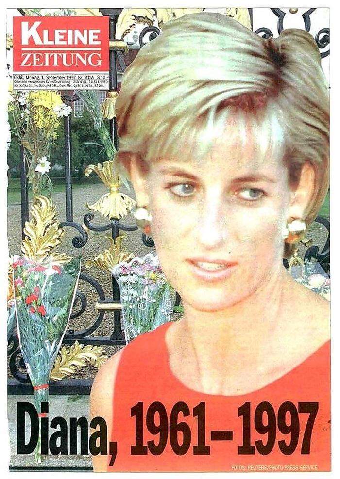 Titelseite der Kleinen Zeitung vom 1. September 1997