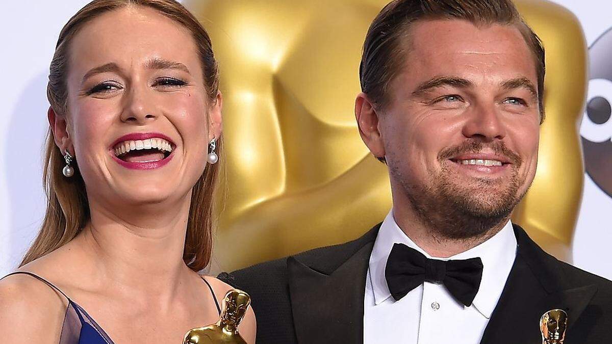 Brie Larson und Leonardo DiCaprio