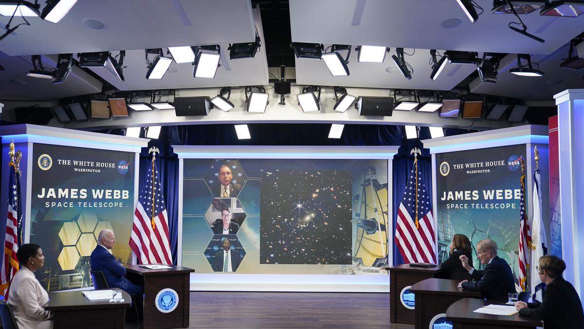 US-Präsident Joe Biden war bei der NASA-Präsentation dabei