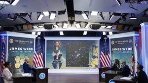 US-Präsident Joe Biden war bei der NASA-Präsentation dabei