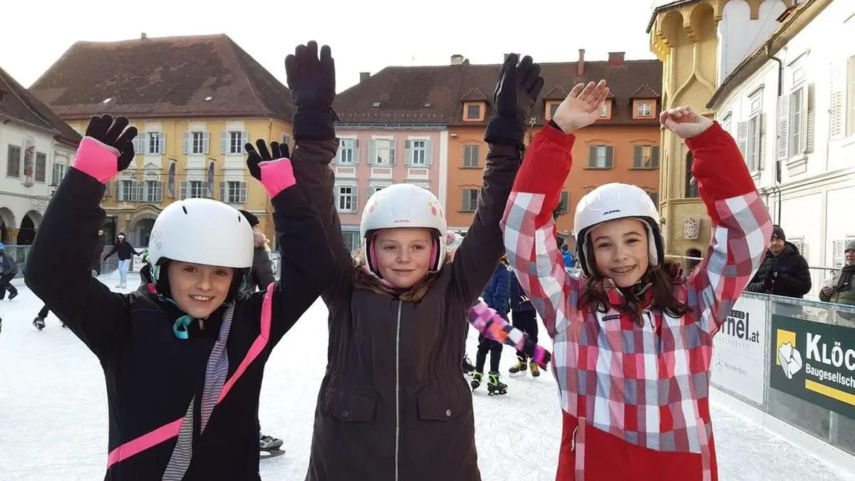 Hurra! Endlich eislaufen in Bad Radkersburg